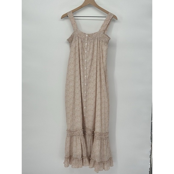 WE ARE SUNDAYS Delilah Wildflower Sleeveless Button Front Midi Dress Sz M - Picture 2 of 8